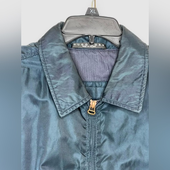 Hugo Boss Orange Men’s Dark Blue Bomber Pilot Blouson Jacket, Size 42R - Picture 3 of 9